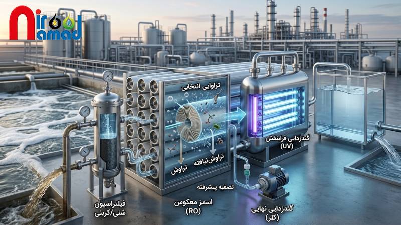 تصفیه پیشرفته و گندزدایی نهایی