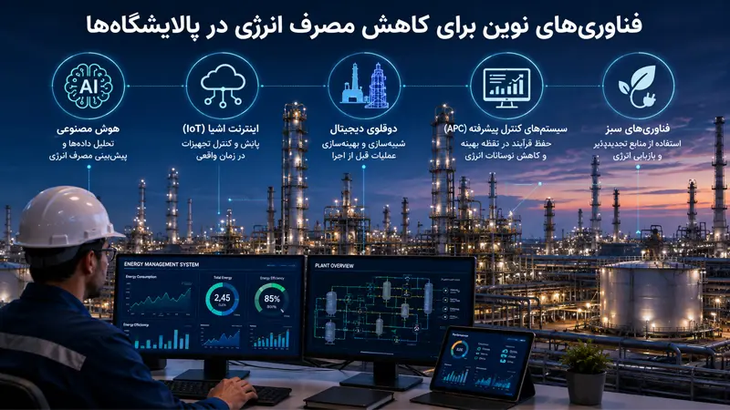 فناوری‌ های نوین کاهش مصرف انرژی در پالایشگاه‌