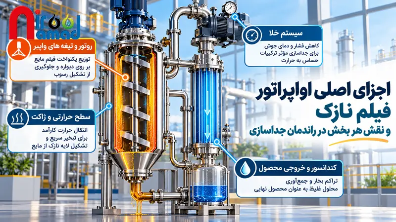 اجزای اصلی اواپراتور فیلم نازک